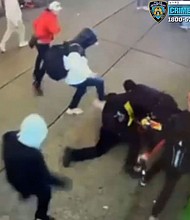 The New York City Police Department released video it says shows Saturday's attack.
Mandatory Credit:	New York Police Department