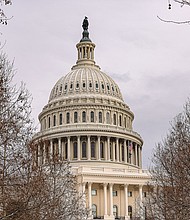 The US Capitol in Washington, DC, is pictured here on January 16. Senators unveiled a long-awaited border deal and foreign aid package on February 4.
Mandatory Credit:	Valerie Plesch/Bloomberg/Getty Images