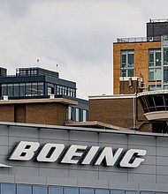 Boeing's headquarters is seen here on February 2 in Arlington, Virginia. A new problem has been found during the production of 737 Max jets that will force Boeing to rework about 50 planes that have not yet been delivered.
Mandatory Credit:	Samuel Corum/Sipa USA/AP