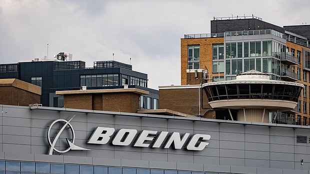 Boeing's headquarters is seen here on February 2 in Arlington, Virginia. A new problem has been found during the production of 737 Max jets that will force Boeing to rework about 50 planes that have not yet been delivered.
Mandatory Credit:	Samuel Corum/Sipa USA/AP