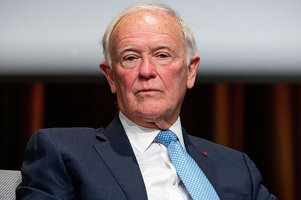 Tim Clark, president of the airline Emirates, is seen here at the Paris Air Forum in France in June 2023. Clark has joined a chorus of airline executives in warning that Boeing is running out of time to restore its reputation.
Mandatory Credit:	Benjamin Girette/Bloomberg/Getty Images