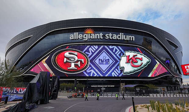 Allegiant Stadium in Las Vegas is hosting this year's Super Bowl on January 11.
Mandatory Credit:	Ethan Miller/Getty Images