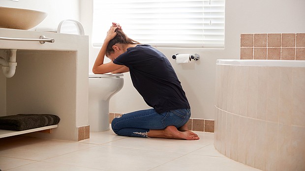 If you get food poisoning, it may not have you running for the bathroom immediately. It depends on the type of bacteria and its incubation period.
Mandatory Credit:	monkeybusinessimages/iStockphoto/Getty Images