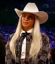 Beyonce' at the Grammys./ Getty Images @gettyimages, Valerie Macon @valeriemacon
