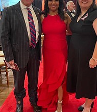 Burt and Sandra Levine with Missouri City Council Member Monica Riley