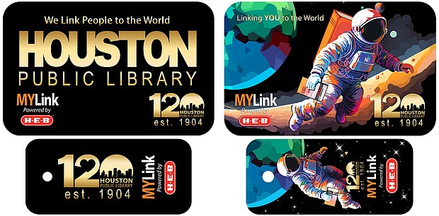 Houston Public Library's 120th Limited-Edition Cards