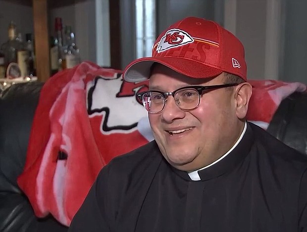 The Kansas City Chiefs Catholic Chaplain, Father Richard Rocha, shares how he inspires the reigning Chiefs champions.
Mandatory Credit:	KCTV