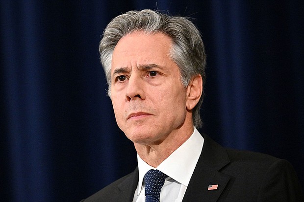 US Secretary of State Antony Blinken will hold a series of crucial meetings in Israel on Wednesday.
Mandatory Credit:	Mandel Ngan/AFP/Getty Images/File