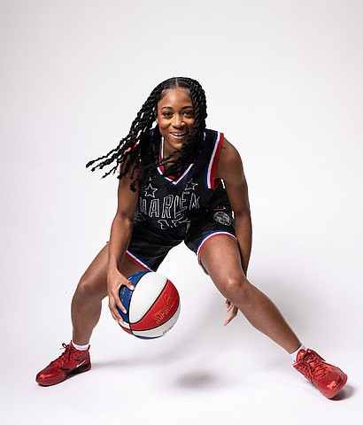 former Louisiana State University (LSU) star and WNBA draftee, Alexis Morris  is now with the Harlem Globetrotters