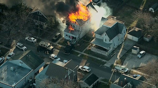 Police on the scene of a possible active shooter situation in East Lansdowne, Pennsylvania, on February 7.
Mandatory Credit:	KYW