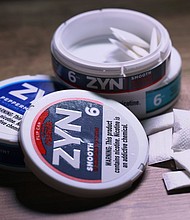 Move over vapes, Americans appear to have a new addiction: Zyn, a tobacco-free nicotine pouch product that has exploded in sales over the past year.
Mandatory Credit:	Michael M. Santiago/Getty Images