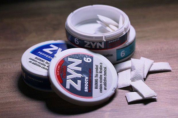 Move over vapes, Americans appear to have a new addiction: Zyn, a tobacco-free nicotine pouch product that has exploded in sales over the past year.
Mandatory Credit:	Michael M. Santiago/Getty Images