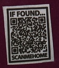 Users can create a profile, register their information, and then iron on the Scan Me Home QR code to any piece of clothing. Once someone scans the QR code, the information pops up, including a prompt to call their emergency contact.
Mandatory Credit:	KNXV
