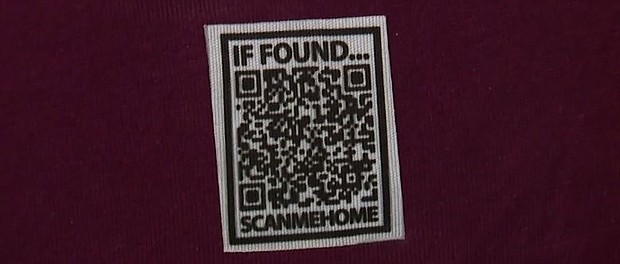 Users can create a profile, register their information, and then iron on the Scan Me Home QR code to any piece of clothing. Once someone scans the QR code, the information pops up, including a prompt to call their emergency contact.
Mandatory Credit:	KNXV