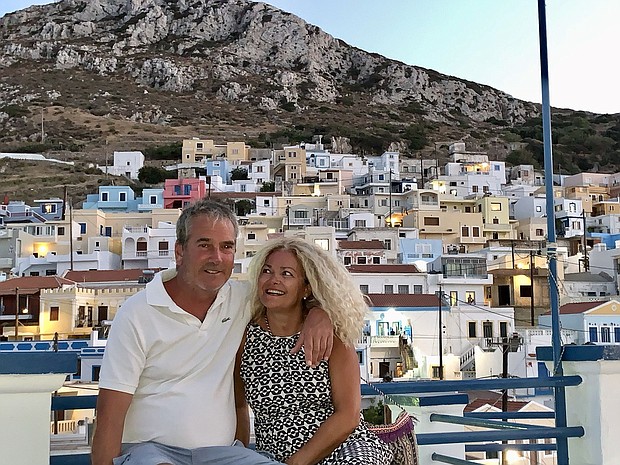 Matt and Cristina love to travel together. Here they are in Greece, a favorite destination.
Mandatory Credit:	Matt Reinecke and Cristina Farina