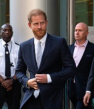 Harry gave evidence to the court in June, a highly unusual step for a British royal.
Mandatory Credit:	Carl Court/Getty Images