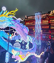 Tourists visit a Lunar New Year Lantern Festival in Shanghai on January 21.
Mandatory Credit:	Costfoto/Sipa USA