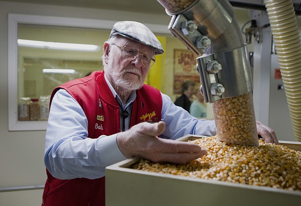 Bob Moore, the founder of Bob’s Red Mill whole-grains company, has died. Moore is seen here in this picture from 2014.
Mandatory Credit:	Natalie Behring/Bloomberg/Getty Images