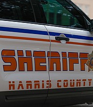 The Harris County Sheriff's Office is investigating shooting involving two of its deputies.
Mandatory Credit:	Aaron M. Sprecher/AP