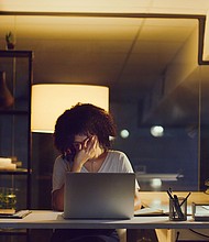 Thirty-seven percent of employees polled in January cited their "mental health" as a source of stress for them.
Mandatory Credit:	LaylaBird/E+/Getty Images