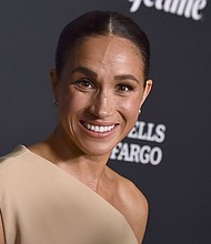 Meghan Markle, Duchess of Sussex, arrives at Variety's Power of Women on Thursday, Nov. 16, 2023, at Mother Wolf in Los Angeles.
Mandatory Credit:	Jordan Strauss/Invision/AP