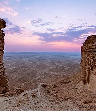 This spectacular viewpoint in the Tuwaiq Mountains is known as the “Edge of the World.”
Mandatory Credit:	Abbasi/Moment Open/Getty Images