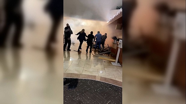 Stephen Hughes was at St. David’s North Austin Medical Center on Tuesday night waiting for his wife to come out of surgery when he heard a loud bang. Moments later, Hughes realized a vehicle had crashed into the emergency room.
Mandatory Credit:	Courtesy Stephen Hughes