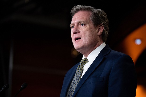 Rep. Mike Turner speaks during the House GOP news conference on December 14, 2022.
Mandatory Credit:	(Bill Clark/CQ-Roll Call, Inc/Getty Images)