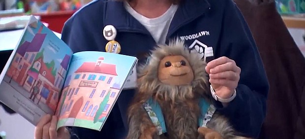 Sammy the Sasquatch teaches young Portland, Oregon students how to be safe.
Mandatory Credit:	KPTV