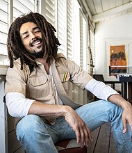 Kingsley Ben-Adir as Bob Marley in "Bob Marley: One Love."
Mandatory Credit:	Chiabella James/Paramount Pictures