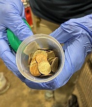 A total of 70 metal coins were found inside Thibodaux, a 36-year-old alligator, according to the Henry Doorly Zoo and Aquarium.
Mandatory Credit: