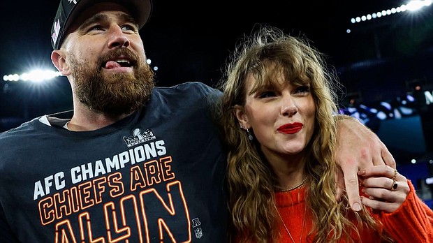 The speculation among fans over whether Travis Kelce and Taylor Swift will get engaged is reaching fever pitch.
Mandatory Credit:	Getty Images
