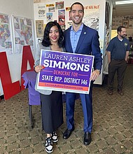 City Controller Chris Hollins supporting candidate Lauren Ashley Simmons