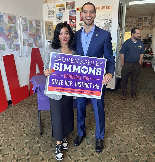 City Controller Chris Hollins supporting candidate Lauren Ashley Simmons