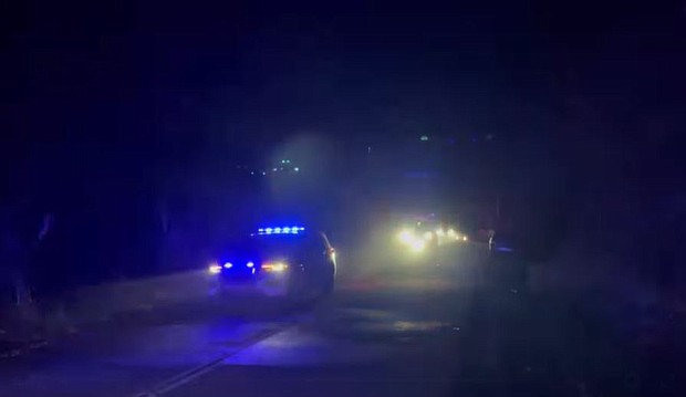 Law enforcement and public safety personnel are pictured on their way to help assist in the search efforts for Deputy R.J. Leonard.
Mandatory Credit:	Hamilton County Sheriff's Office - TN /Facebook