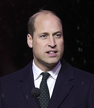 Prince William, pictured in Boston, Massachusetts, on November 30, 2022, has said he would like to see an "end to the fighting" in Gaza "as soon as possible."
Mandatory Credit:	Chris Jackson/Getty Images