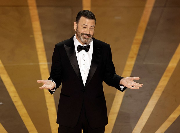 Jimmy Kimmel at the Oscars in 2023.
Mandatory Credit:	Kevin Winter/Getty Images