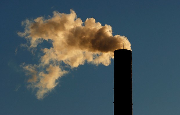 A smoke stack on a building as the sun rises on January 27, 2023, in Hoboken, New Jersey.
Mandatory Credit:	Gary Hershorn/Corbis News/Getty Images via CNN Newsource