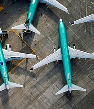 A 2019 aerial photo shows Boeing 737 MAX airplanes parked on the tarmac at the Boeing Factory in Renton, Washington.
Mandatory Credit:	Lindsey Wasson/Reuters/File via CNN Newsource