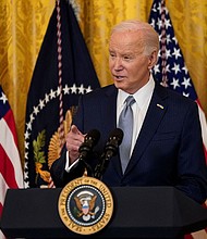 US President Joe Biden delivers remarks to US governors attending the National Governors Association winter meeting in the East Room of the White House in Washington, DC, on February 23.
Mandatory Credit:	Elizabeth Frantz/Reuters via CNN Newsource