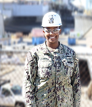 Lieutenant Latriva (Triv) Johnson/Photo By Telly Myles | LT Johnson accepted into the Navy Recruiting Command's Junior Officer Diversity Outreach Program  see less | View Image Page