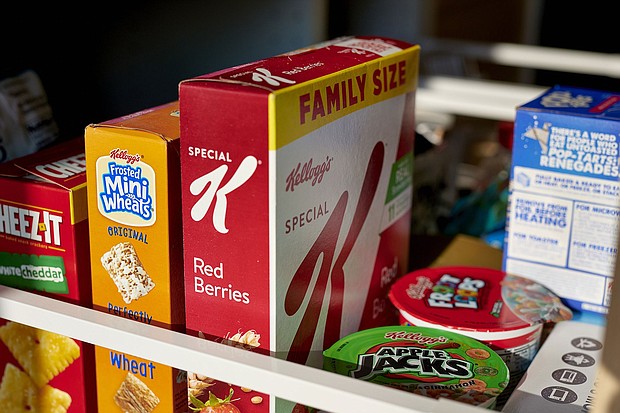 Kellogg's Frosted Mini Wheats and Special K cereals arranged in Germantown, New York, US, in July 2023.
Mandatory Credit:	Gabby Jones/Bloomberg/Getty Images via CNN Newsource