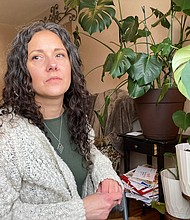 Enitza Templeton, once a tradwife for 10 years, is seen in her Littleton, Colorado, home on February 14.
Mandatory Credit:	Laura Oliverio/CNN via CNN Newsource