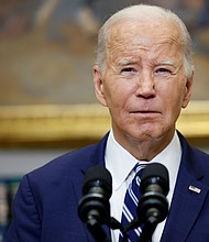 President Joe Biden delivers remarks from the Roosevelt Room of the White House on February 16 in Washington, DC.
Mandatory Credit:	Anna Moneymaker/Getty Images via CNN Newsource