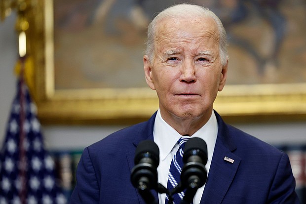 President Joe Biden delivers remarks from the Roosevelt Room of the White House on February 16 in Washington, DC.
Mandatory Credit:	Anna Moneymaker/Getty Images via CNN Newsource
