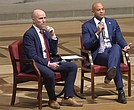 Utah Gov. Spencer Cox and Maryland Gov. Wes Moore spoke about their participation in the “Disagree Better” project and noted their efforts to seek bipartisan solutions.