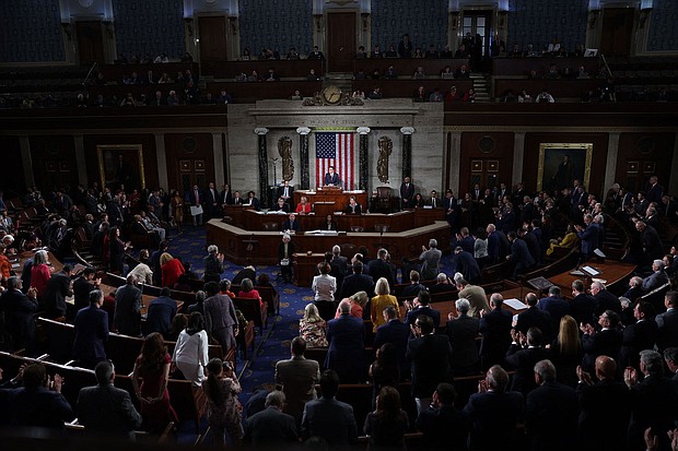 House Speaker Mike Johnson speaks after his election at the US Capitol in Washington, DC, on October 25, 2023.
Mandatory Credit:	Tom Brenner/AFP/Getty Images via CNN Newsource