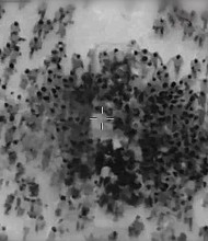 At least 104 people were killed, and at least 760 were injured, in a chaotic incident where Israel Defense Forces (IDF) troops used live fire as hungry and desperate Palestinian civilians were gathering around food aid trucks, according to the Palestinian Ministry of Health in Gaza.
Mandatory Credit:	IDF via CNN Newsource