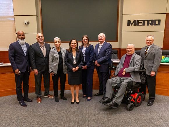 Today city of Houston appointee Elizabeth Gonzalez Brock was sworn in as METRO’s Board Chair. She is the first Hispanic woman to serve in this role.