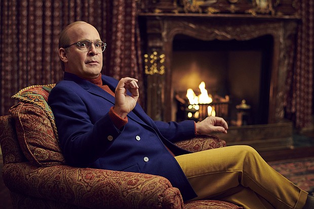 'Feud: Capote vs. The Swans'
Caption:	Tom Hollander as Truman Capote